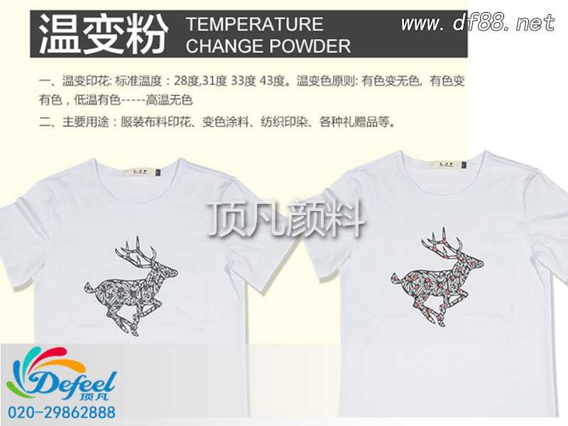 變色龍顏料與感溫變色顏料的三大區別